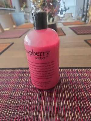 PHILOSOPHY RASPBERRY SORBET SHAMPOO BUBBLE BATH & SHOWER GEL 16 OZ