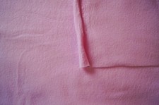 1 Yard Solid Pink Thin Fleece Fabric 49" X 44"