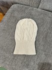H&M Hat Beanie One Size Cream White Knit Chunky Cable Winter Warm Casual — photo 2