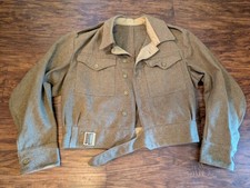 WW2 WWII British Military Battledress Blouse 1940 Pattern Size No 15 Dated 1946