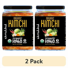 2 Pack Oceans Halo Organic Kimchi Shelf Stable 16 oz Jars