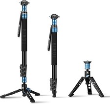 75.8" Monopod W/ Feet Professional Aluminum Travel Monopod Cameras W/ Quick