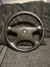 Vauxhall Calibre Turbo Steering Wheel Black Leather Genuine GM with Classic Logo