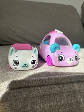 Shopkins Car Lot Mcdonald's Moose Cutie Cars Purple Bear Car 2019 Milk Moover