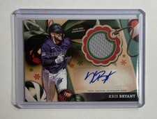 🔥2024 Topps Holiday Kris Bryant Game-Used Patch Auto Relic Card 31/50🔥 ARC-KB