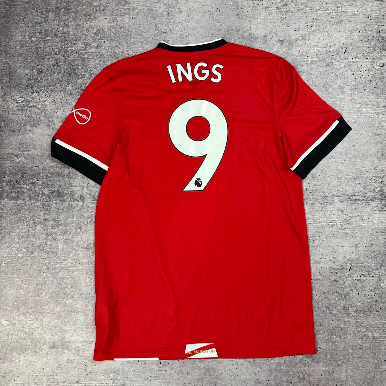 Southampton FC 2019/20 Home Jersey Ings #9 Under Armour Men’s M EPL thumbnail 2