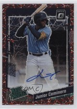 2023 Panini Donruss Photon Prizm Junior Caminero #RPS-JC Auto 1qg0