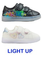 Scarpe da ginnastica sneakers leggere ragazzo ragazza scarpe sportive casual eleganti passeggio taglia UK 6-12