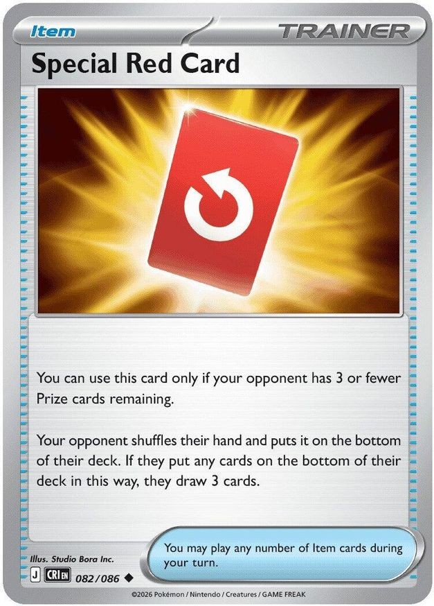 Pokemon Special Red Card (82/126) Chaos Rising NM REVERSE HOLO