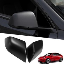 YHCDSEA Rearview Mirror Guard Cover for Tesla Model Y, Matt Black