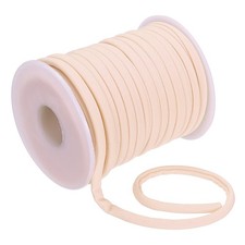 Flat Elastic Nylon Cord, 21.87 Yard 5 mm Stretchy Spandex Cord, Skin Color