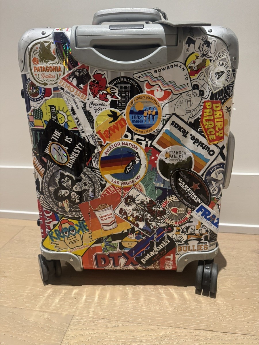 バッグ RIMOWA TOPAS Cabin 32L Old Logo Interior Vintage Rimowa Topas Classic Original Cabin Aluminum Hard-Sided