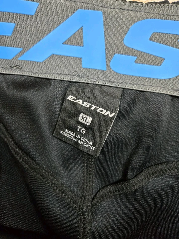 Pantalones de softbol lanzamiento rápido Easton para mujer talla XL negros recortados Foto 2 de 4