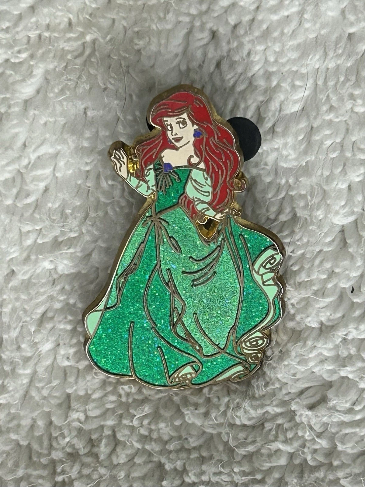 Disney Parks Trading Pin Princess Ariel Little Mermaid Glitter Sparkle