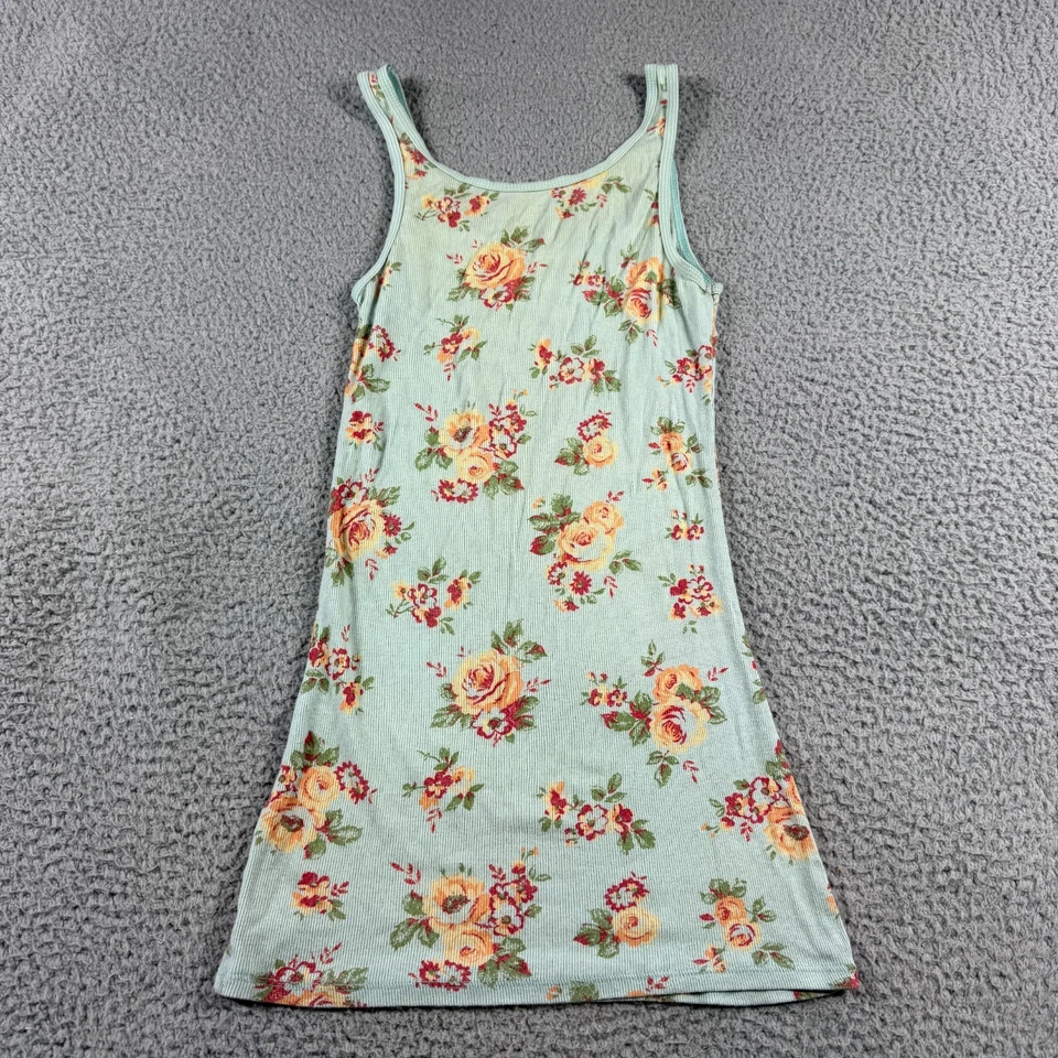 Camiseta sin mangas Mossimo larga y delgada para mujer pulóver elástica floral talla M Foto 4 de 4