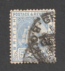 British Guiana 5c Ultramarine Ship Definitive Used Stamp