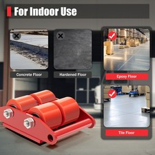 Panzerrollen Set 6T Transportfahrwerk Schwerlastrollen Industrieroller Roller