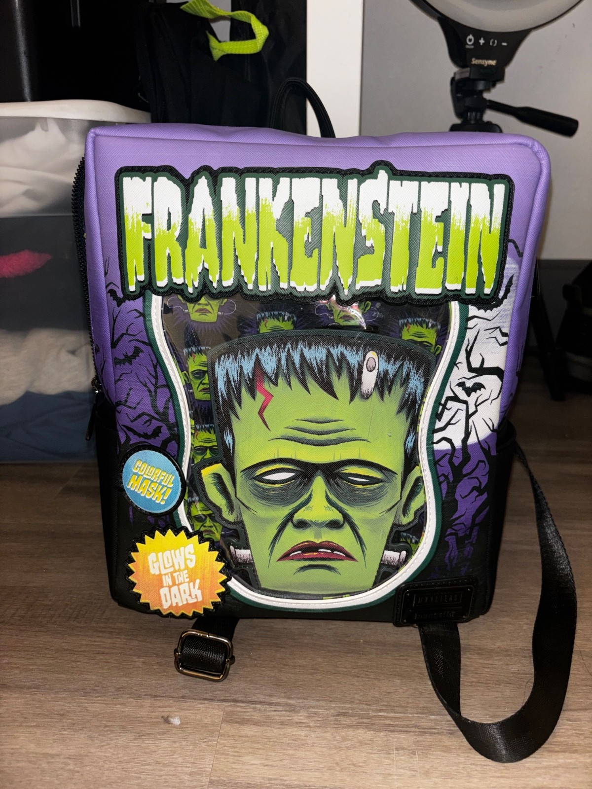 loungefly mini backpack monster frankenstien - image 1