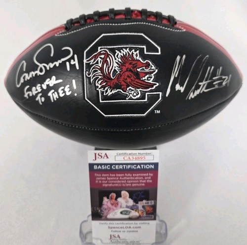 Connor Shaw podpisany Marcus Lattimore FS Footbal SC Carolina Gamecocks JSA CA34896 - Zdjęcie 1 z 7