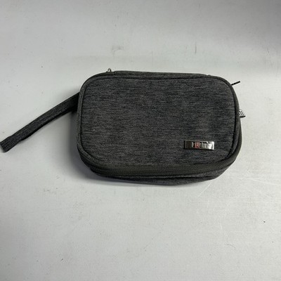 BUBM Double Layer Med Travel Gear Organizer Electronics Accessories Bag In Grey