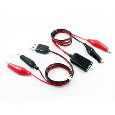 Test Wire 33 2CM USB Male to Female with For Alligator Clips Connection