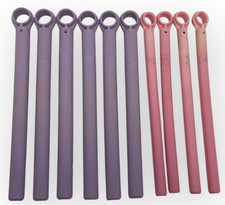    10 - CONAIR HOT STIX STICKS REPLACEMENT CURL RODS 6 PURPLE LARGE 4 PINK SMALL