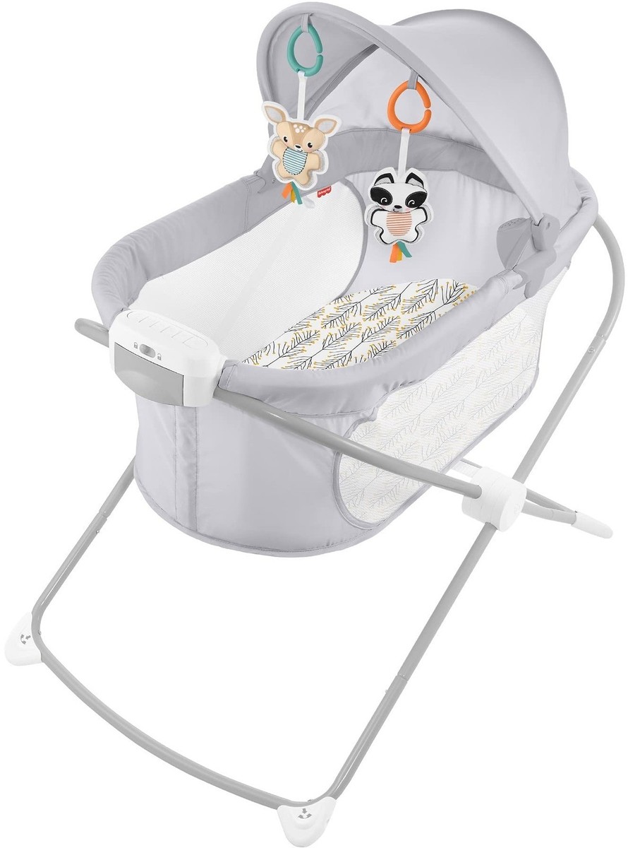 Fisher Price Soothing View Projection Bassinet Portable Rocking