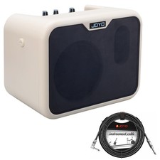 JOYO MA-10B 10W Portable Bass Guitar Amplifier Amp Combo with 15ft Cable White