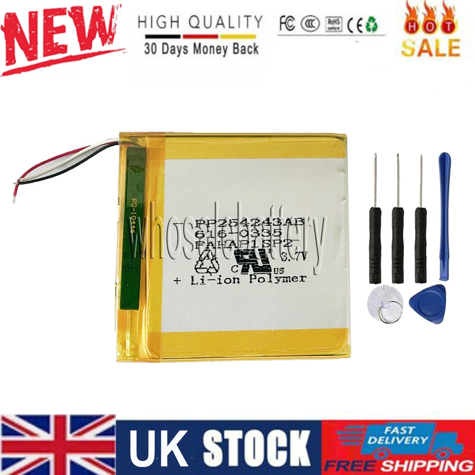 1X Battery for Apple iPod Nano 3rd 4GB iPod Nano 3rd 8GB iPod Nano G3 616-0337