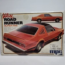Vintage 1977 MPC 1:25 Scale MISB Plymouth Volare Road Runner Super Pak Model Kit