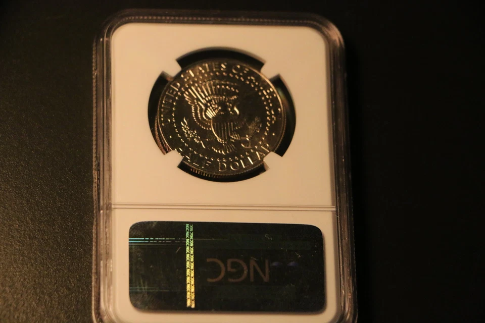 1991 P Kennedy 50C Clad Half Dollar NGC MS67 121 Graded by NGC Rare! - Image 2 of 2