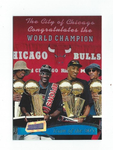 1997-98 Stadium Club #5 Michael Jordan/Scottie Pippen/Dennis Rodman Bulls