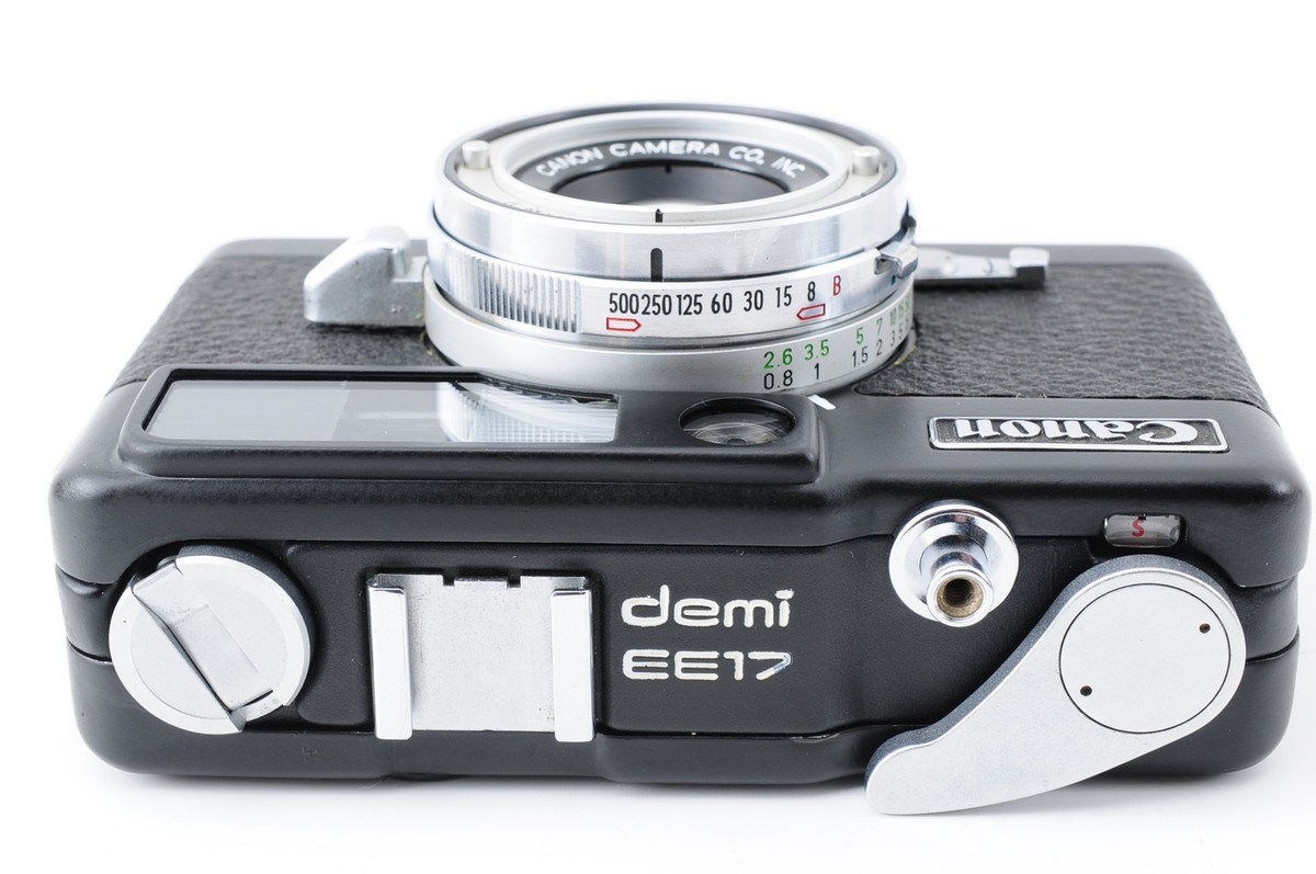 フィルムカメラ Canon demi EE17 30mm f1.7 Black Paint N MINT] Canon Demi EE17 35mm Black paint Half Frame Film Camera