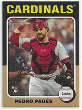 2024 Topps Heritage High Number Pedro Pages Short Print Sp Rookie Card RC. rookie card picture