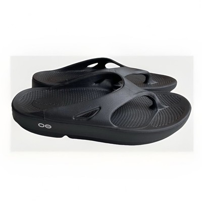 OOFOS Original Sandals Orthopedic Comfort Recovery Flip Flop Black Size M7 W8