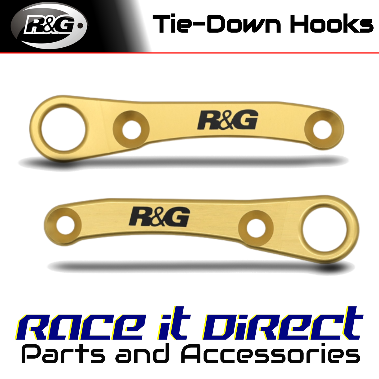 Tie-Down Hooks for Suzuki GSX-R1000 2017-2022 Gold R&G