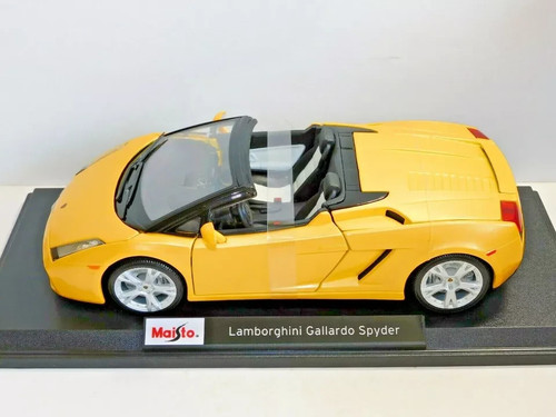 MAISTO LAMBORGHINI GALLARDO SPYDER YELLOW 1/18 SCALE SPECIAL EDITION - Picture 3 of 6