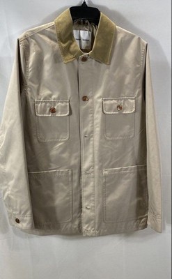 Samsoe Samsoe Men's Vernon Jacket Beige Corduroy Collar Chore Coat NWT Sz S