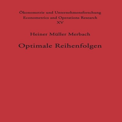 Optimale Reihenfolgen Springer Nature B.V. Paperback Springer Nat