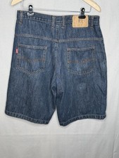 Joker Jeans Denim Shorts Y2K Baggy Shorts Men s 33 Dark Wash