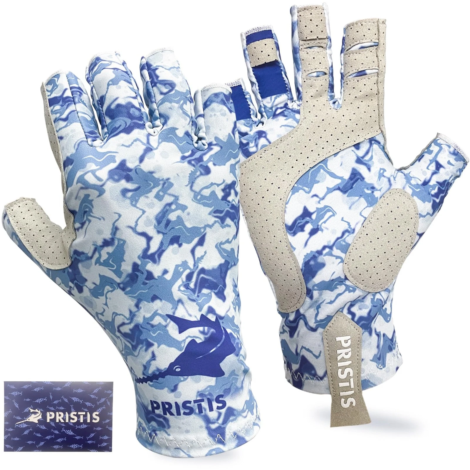UPF 50+ Fishing Fingerless Gloves, UV Protection Breathable Thin Half-Finger ...
Opens in a new wind