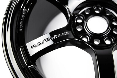 Rays Gram Lights 57DR 18x9.5 +38 5x114.3 Glossy Black Wheel 