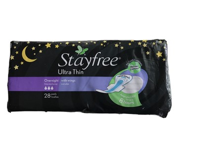 Stayfree overnight Ultra thin with wings pads-28 ct (380041002059)