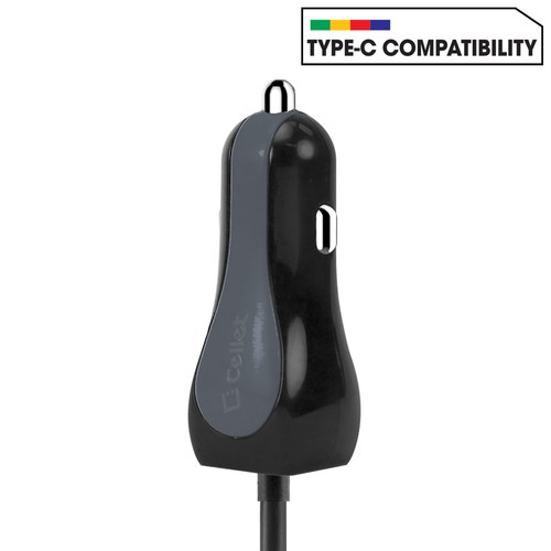 High Powered 3 Amp / 15 Watt Type-C USB Car Charger w/ USB Port for LG V20 - Picture 10 of 11