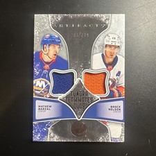 2024-25 UDArtifacts Tundra Teammates Duos Materials Barzal/Nelson /249 GAME USED