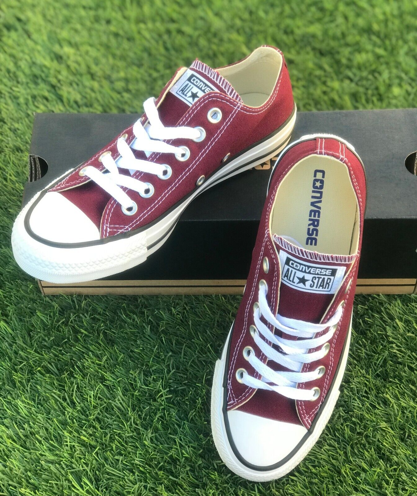 Converse Shoes all Stars for men and women Burgundy Color | eBay