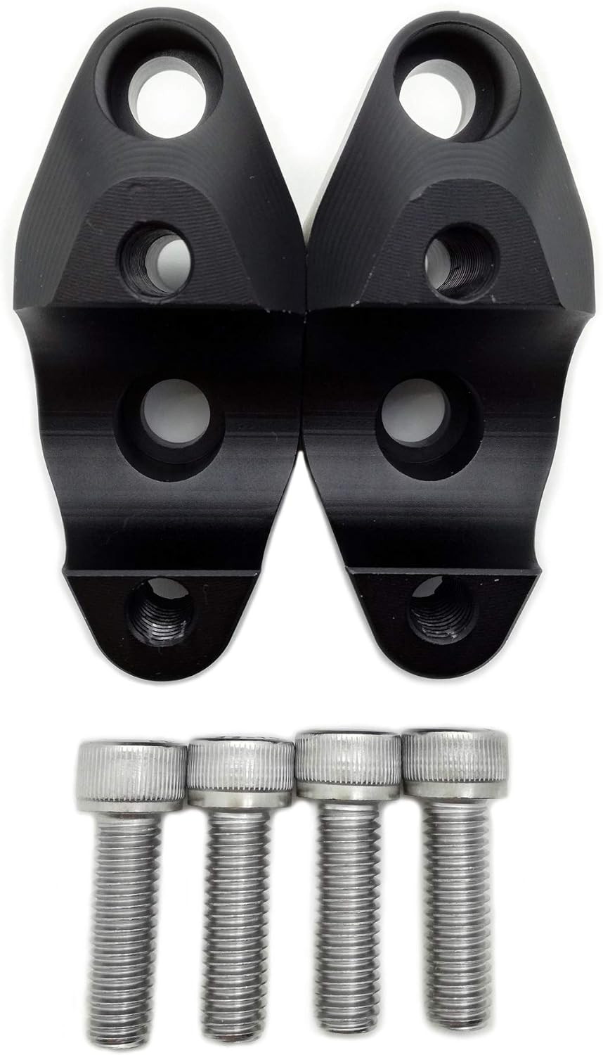 1 1/8 Inch Handlebar Riser Extension Upward & Backward Mount Extender Clamps for