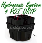 PLATINIUM HYDRO STAR 40 4 POT DRIP HYDROPONIC SYSTEM + WATERPUMP KIT GROWING PLA