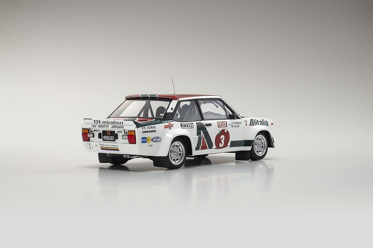 Finished Product Kyosho 1/18 Fiat 131 Abarth Rally 1978 1000