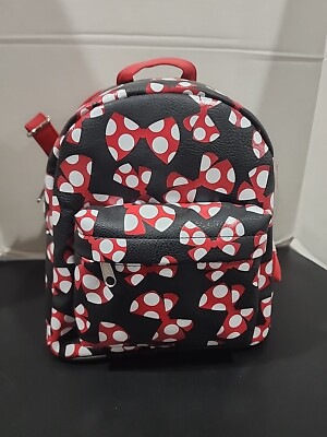 disney's minnie mouse red bow mini backpack Loungefly Disney :Minnie Ear Backpack, Amazon Exclusive this Loungefly mini backpack is made of vegan leather (polyurethane) Loungefly Disney Minnie Mouse Metallic